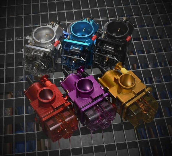 CNC Billet PWK Vergaser eloxiert für Simson DPR Performance 26 PWK + Düsensatz