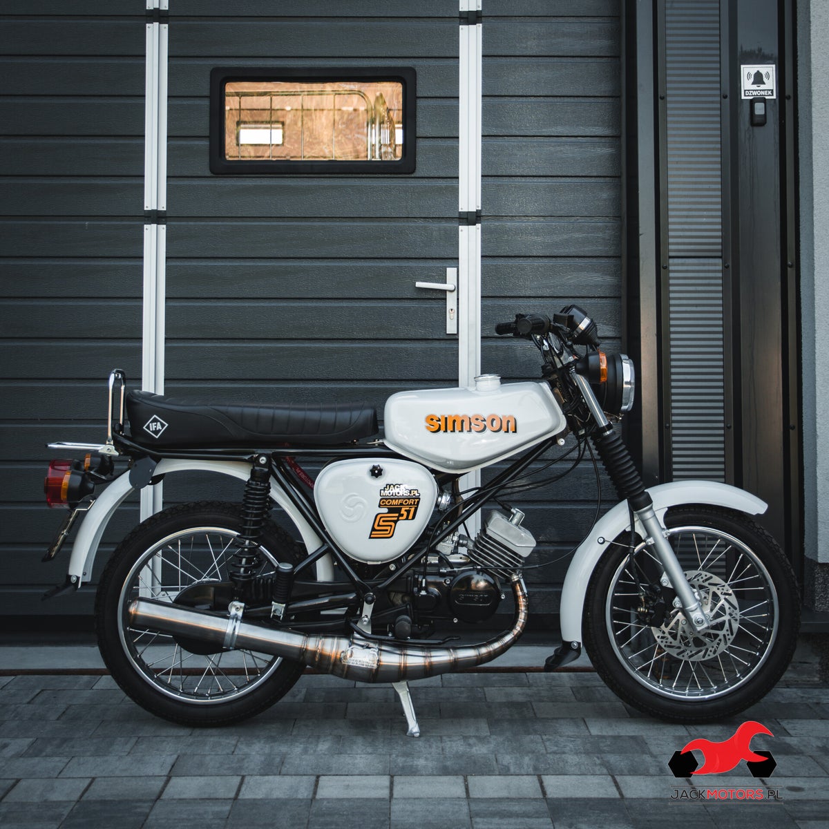 Simson Rennauspuff Tuningauspuff Resonanzauspuff für 90 ccm bis 110 ccm ...