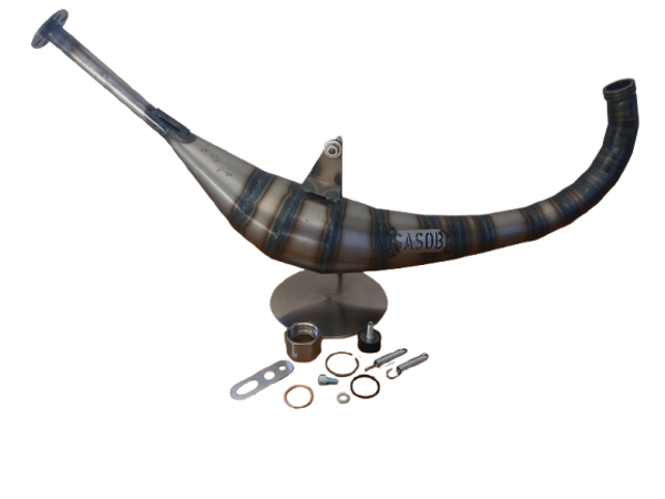 Sasobi Tuning Auspuff - Rennauspuff für Simson aus Stahl - Sasobi R85