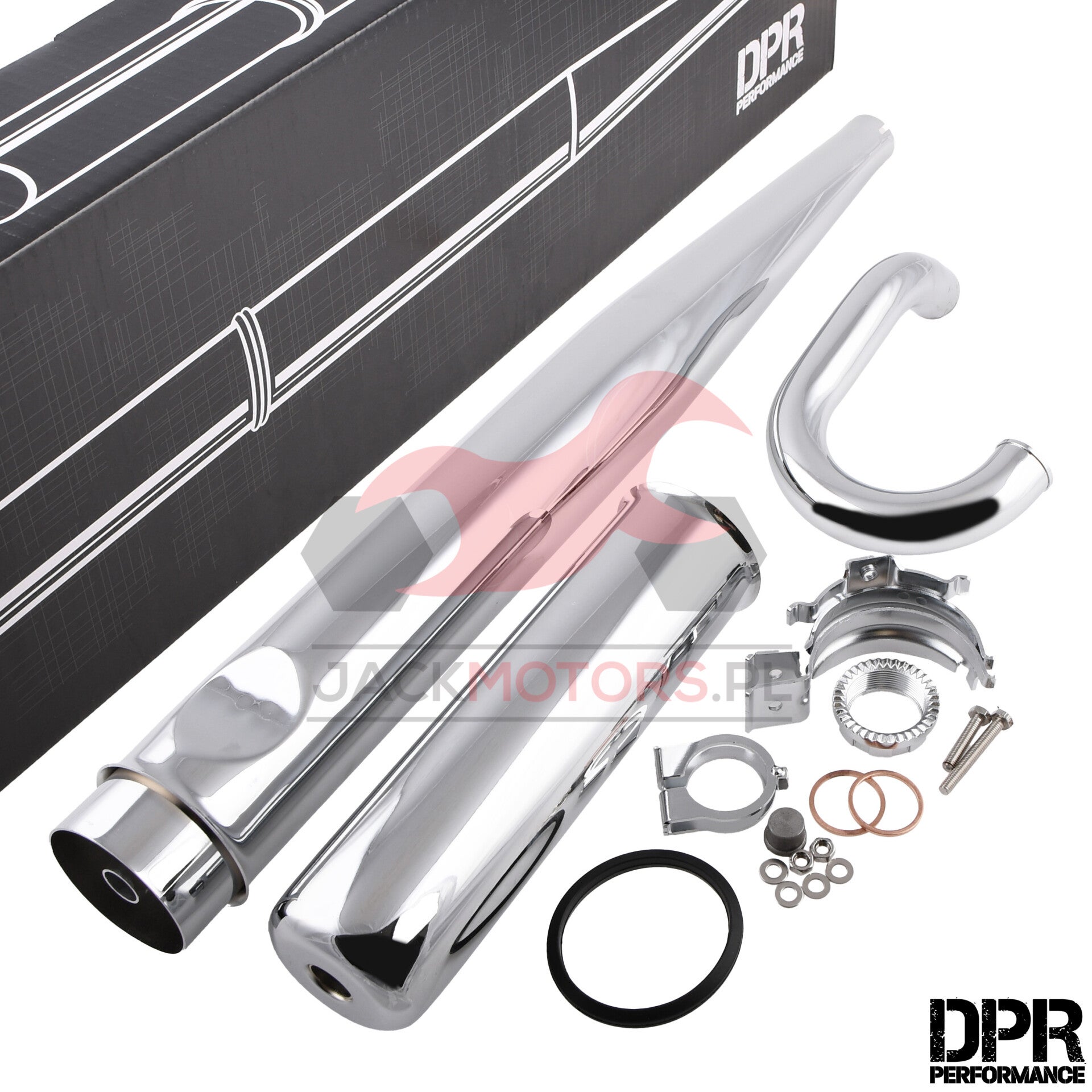 Simson Tuning Enduro Auspuff AOA 3,5 inkl. Krümmer und Anschluss-Set, 32mm