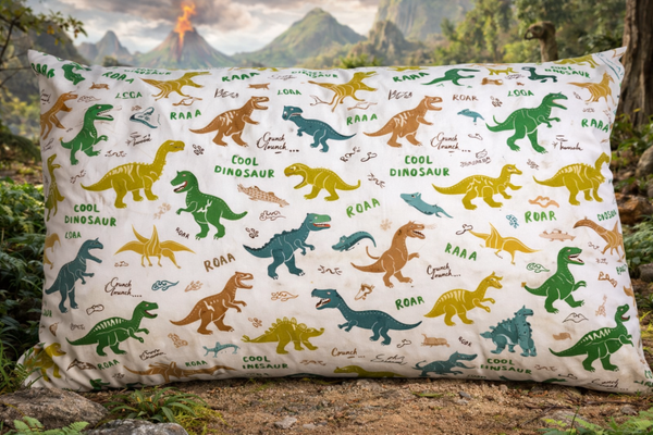 Dinosaur Reading Cushion Pillowcase