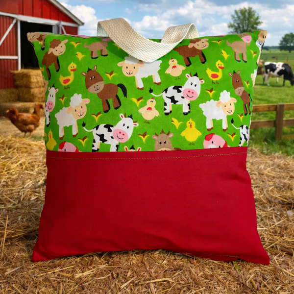 Farm Animal Reading Pillowcase