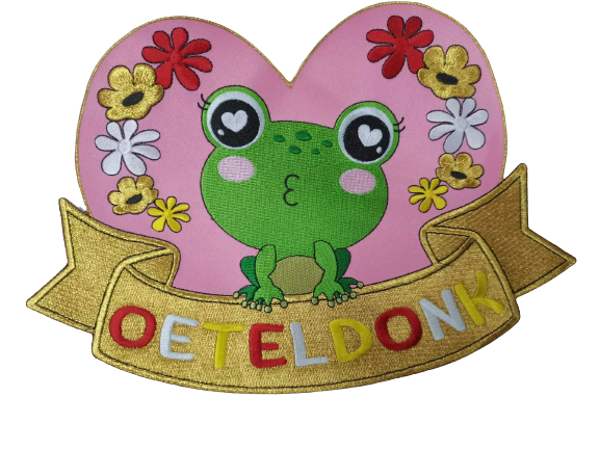 Kikker Hart rugembleem