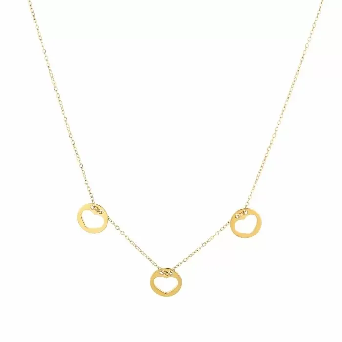 Hearted, ketting (goud)