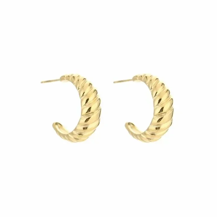 Twisted, oorbellen (goud)