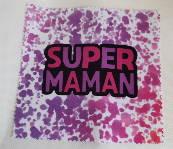 Lingette de lunette ''Super Maman''