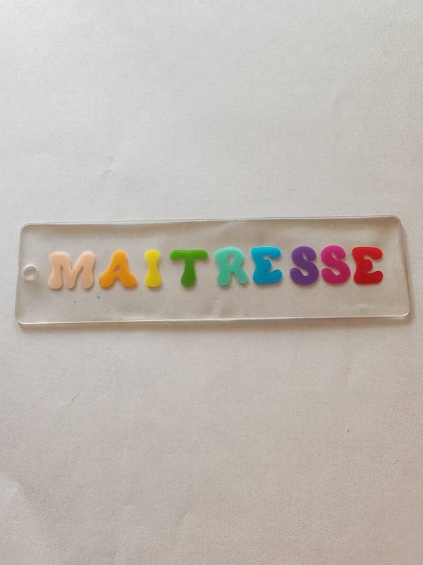 Marque page Maitresse