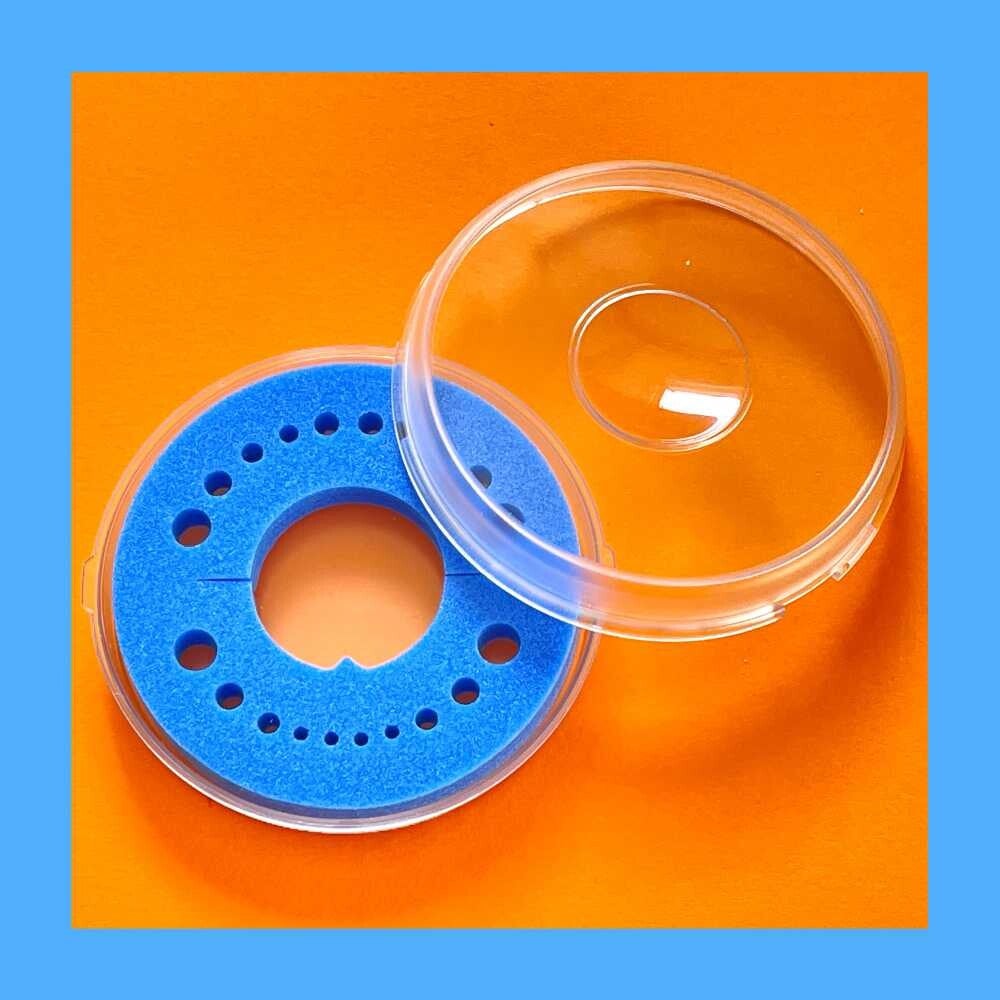 Stoer Blauw Tandendoosje - Firsty Round Basic- Jongen/Meisje