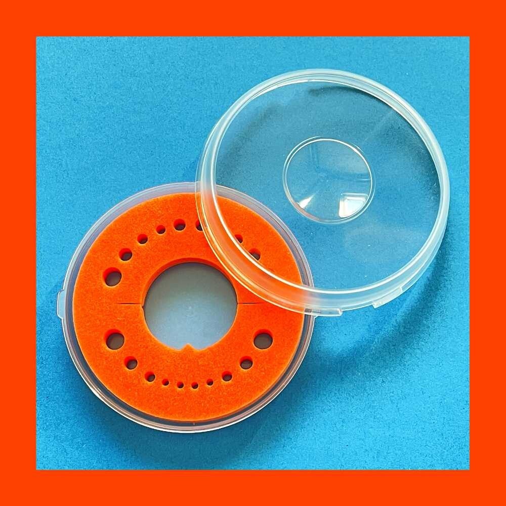 Tandendoosje Oranje - Firsty Round Basic - Meisje