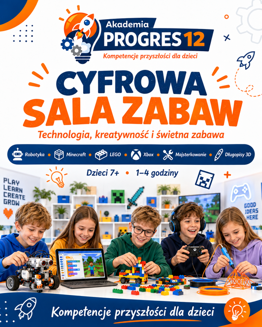 Cyfrowa Sala Zabaw Akademia Progres 12 Kalisz