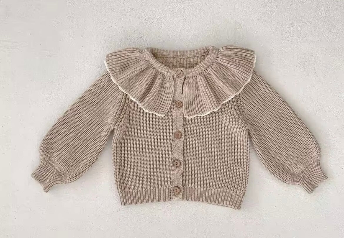 Knitted Frill Cardigan