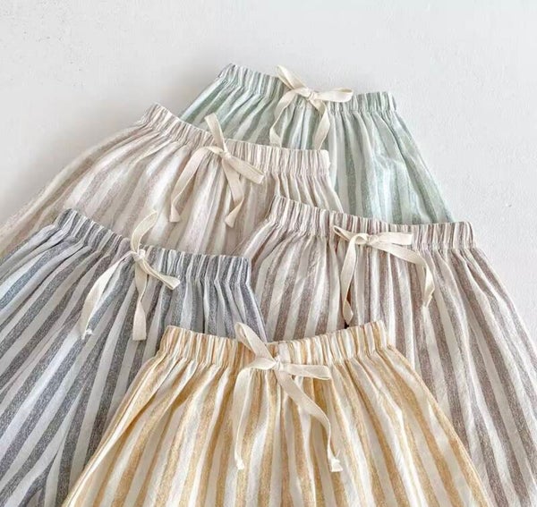Linen Stripe Trousers