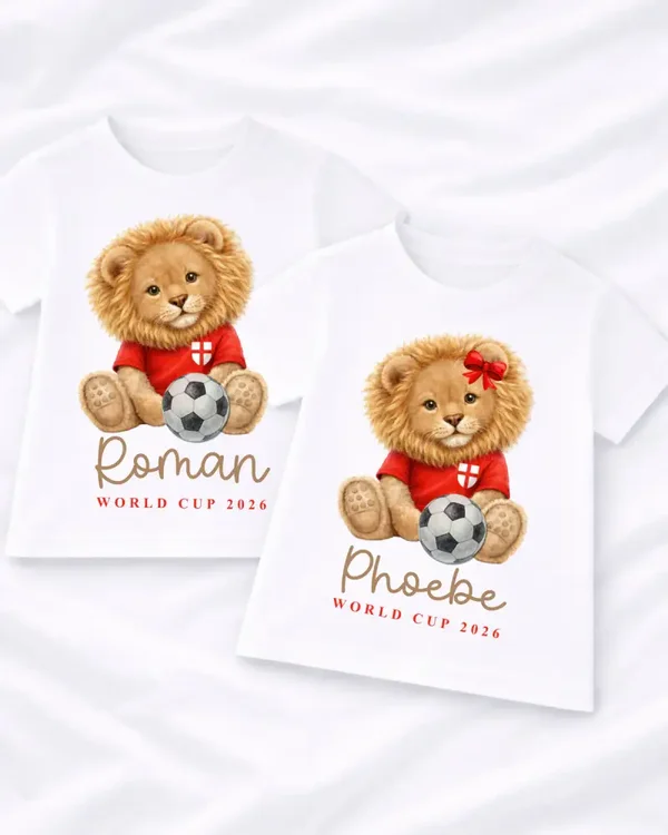 Personalised England Lion Tee