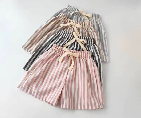 Linen Stripe Shorts
