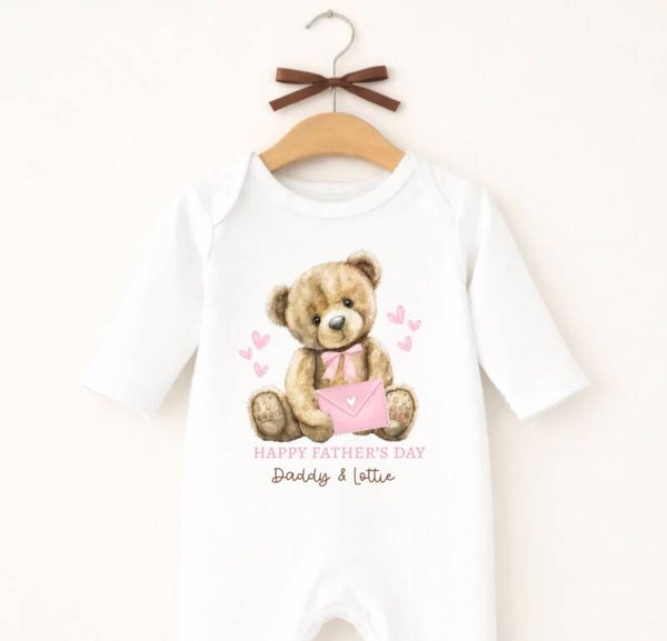 Letter Bear Sleepsuit