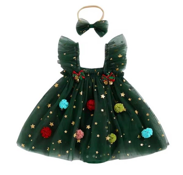 Christmas Tree Tutu Romper