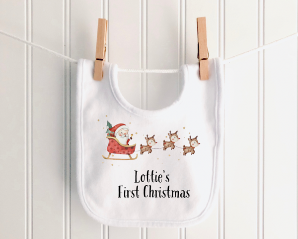 First Christmas Bib