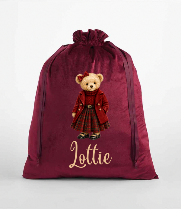 Personalised Traditional Bear Sack