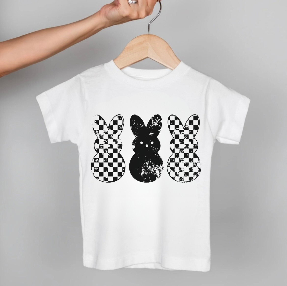 Chequered Bunny Tee