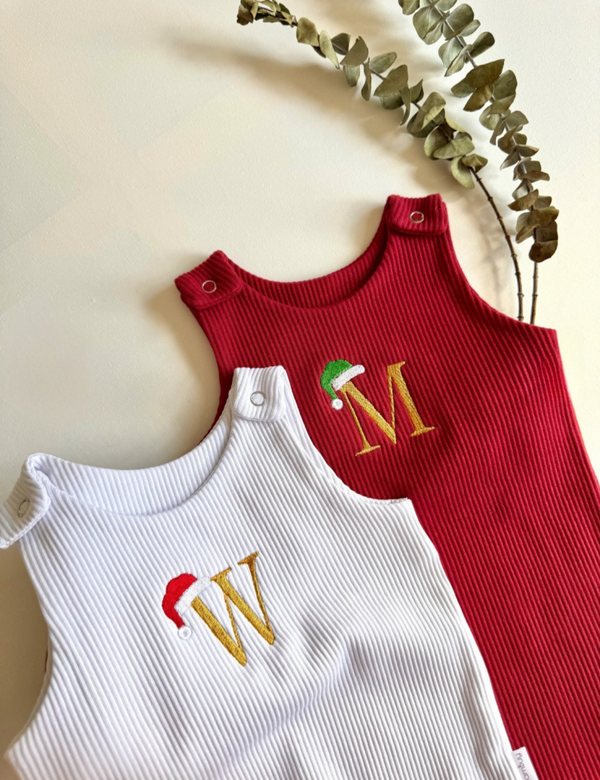Personalised Santa Hat  Dungarees