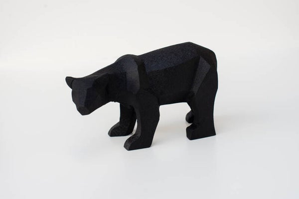 Origami ijsbeer zwart