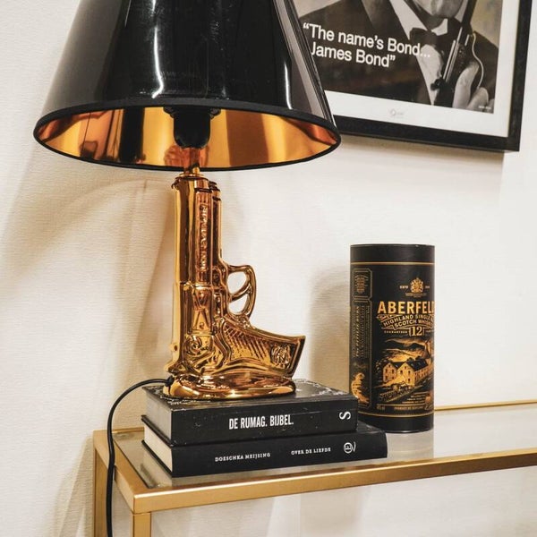 Tafellamp Gun Goud of Gun Zwart - Housevitamin