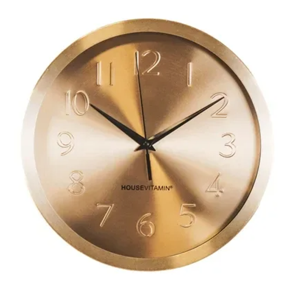 Gouden metalen klok- Housevitamin