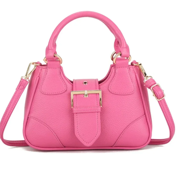 Giuliano kunstlederen mini handtas - Roze
