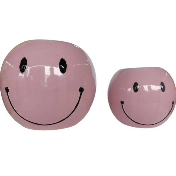 Keramiek pot Smiley