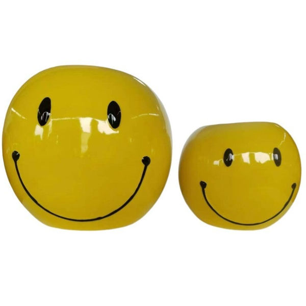 Keramiek pot Smiley