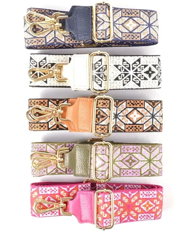 Bagstrap dubai - Zwart/Bruin/Wit