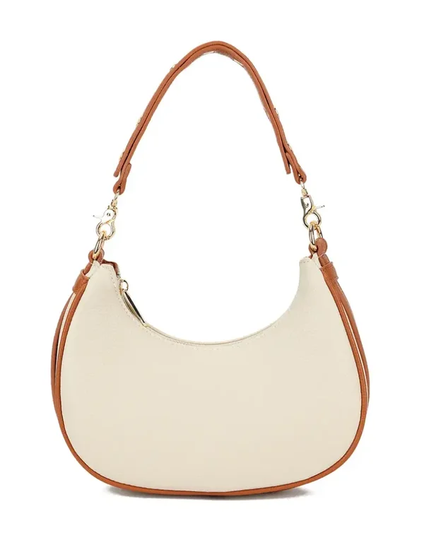 Giuliano kunstlederen handtas - Beige/Camel