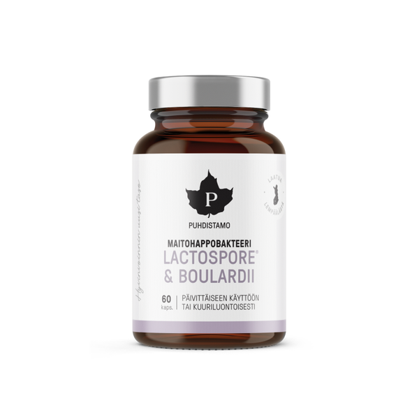 LactoSpore® & Boulardii Maitohappobakteeri - 60 kaps