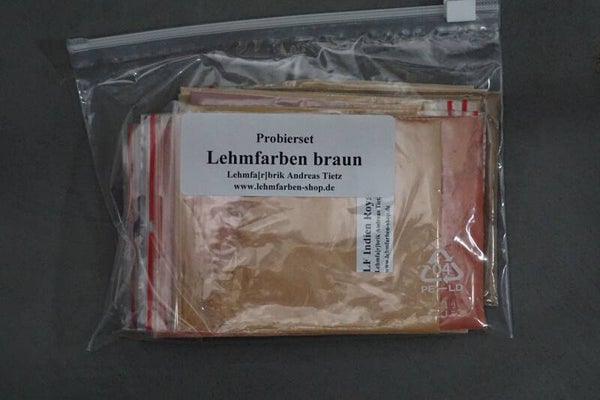 Lehmfarben Probierset / Brauntöne