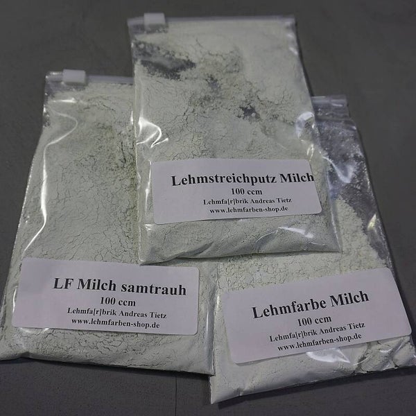 Lehmfarben Probierset / Oberflächenvarianten