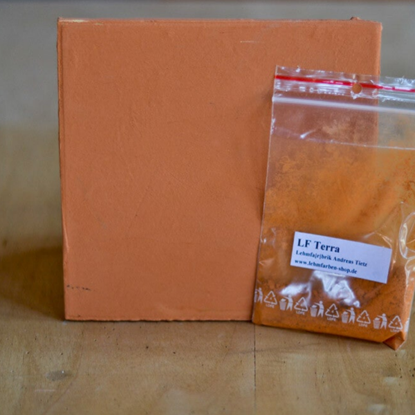 Tietz Lehmfarbe Forte – Terra (Braunorange) | natürliche Farbe in Pulverform