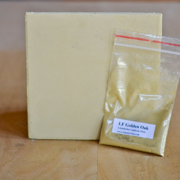 Tietz Lehmfarbe Rocher – Golden Oak (Ockergrau grünlich) | Wand- & Innenraumfarbe