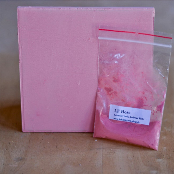 Tietz Lehmfarbe Forte – Rose (Rosa Rosarot) | gesunde Wandfarbe
