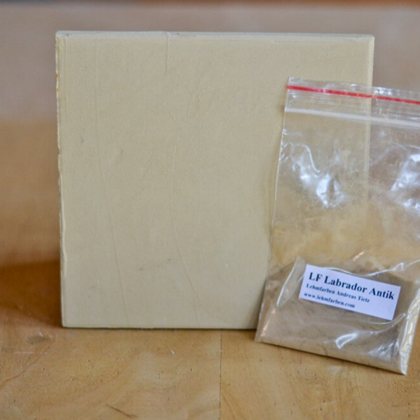 Tietz Lehmfarbe Rocher – Labrador Antik (Braunocker gräulich) | natürliche Farbe in Pulverform