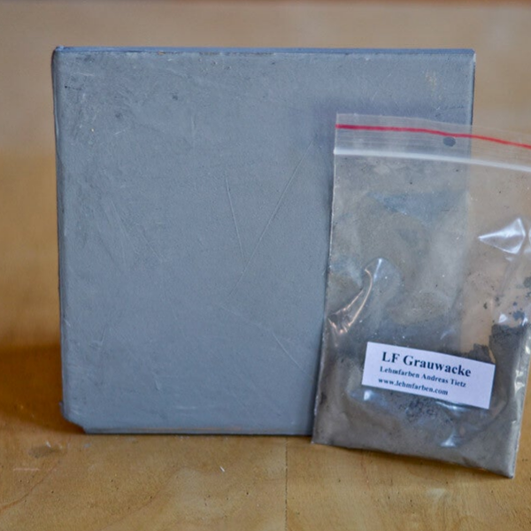 Tietz Lehmfarbe Rocher – Grauwacke (Grau dunkel) | ökologische Innenraumfarbe