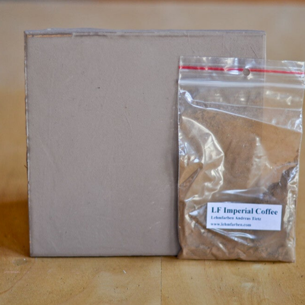 Tietz Lehmfarbe Rocher – Imperial Coffee (Kaffeebraun) | Wandfarbe in Pulverform