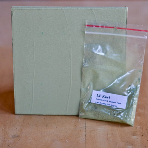 Tietz Lehmfarbe Forte – Kiwi (grün ockerbräunlich) | natürliche Farbe in Pulverform