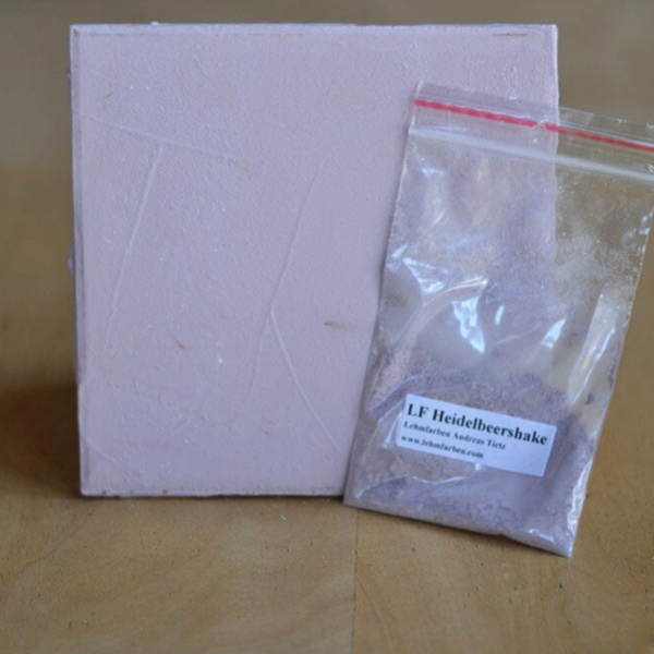 Tietz Lehmfarbe Pastell – Heidelbeershake (Lila) | natürliche Farbe in Pulverform