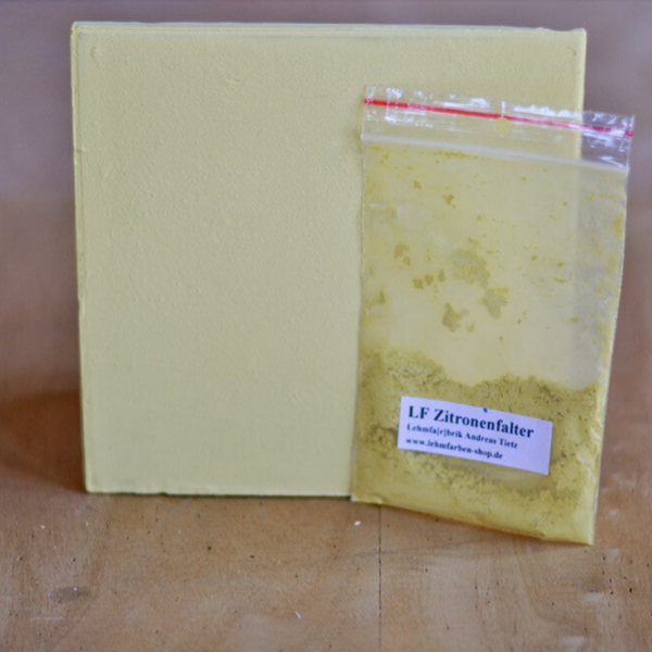 Tietz Lehmfarbe Forte – Zitronenfalter (Gelb hell) | Wandfarbe in Pulverform