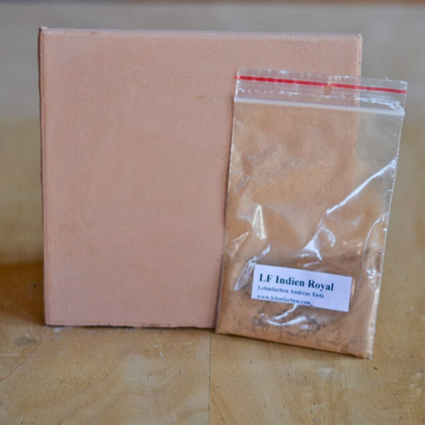 Tietz Lehmfarbe Rocher – Indian Royal (Orange bräunlich) | gesunde Wandfarbe
