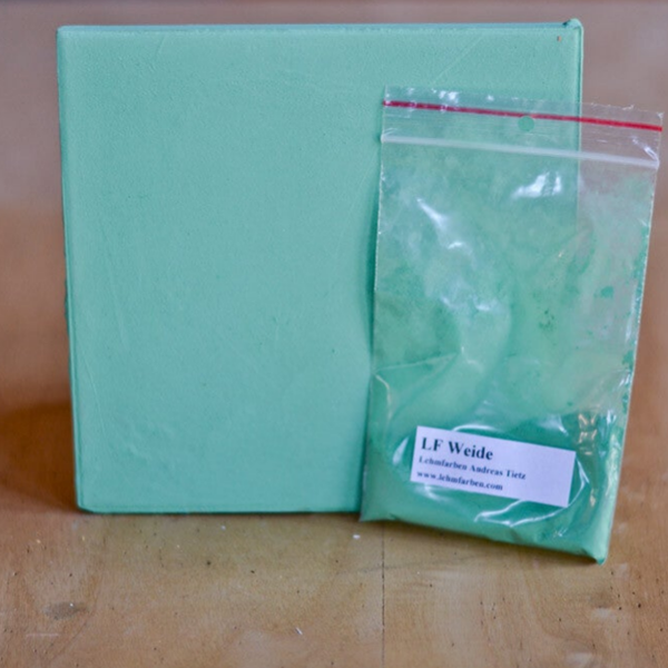 Tietz Lehmfarbe Forte – Weide (grün) | natürliche Farbe in Pulverform
