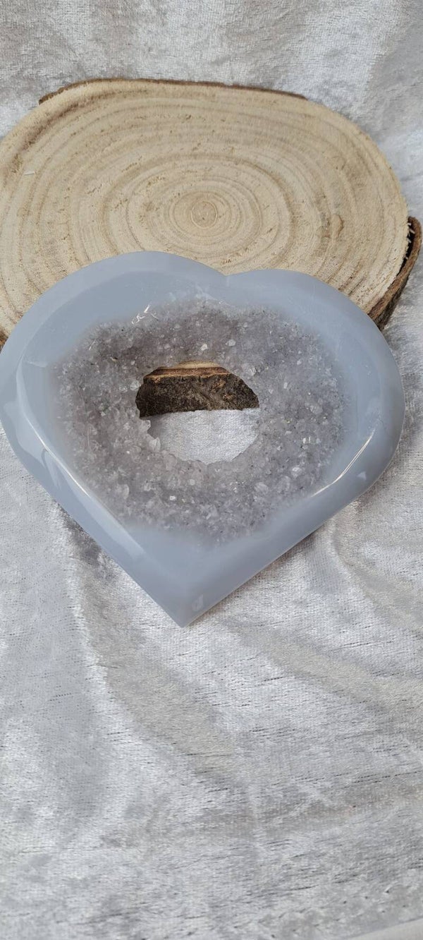 Druzy Achat Herz