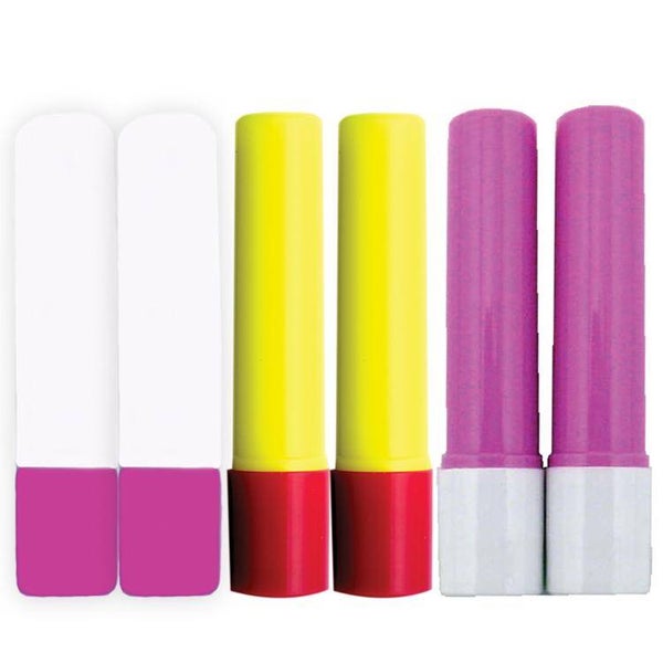 Glue Refill Assort - Blue, Yellow, Pink (6pc, 2pc each), Sewline Glue