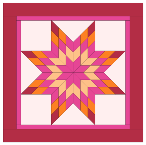 Paperpiecing Lonestar