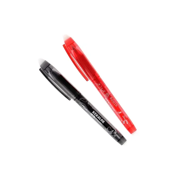 Iron stofpen zwart/rood